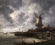 The Windmill at Wijk bij Duurstede af RUISDAEL, Jacob Isaackszon van